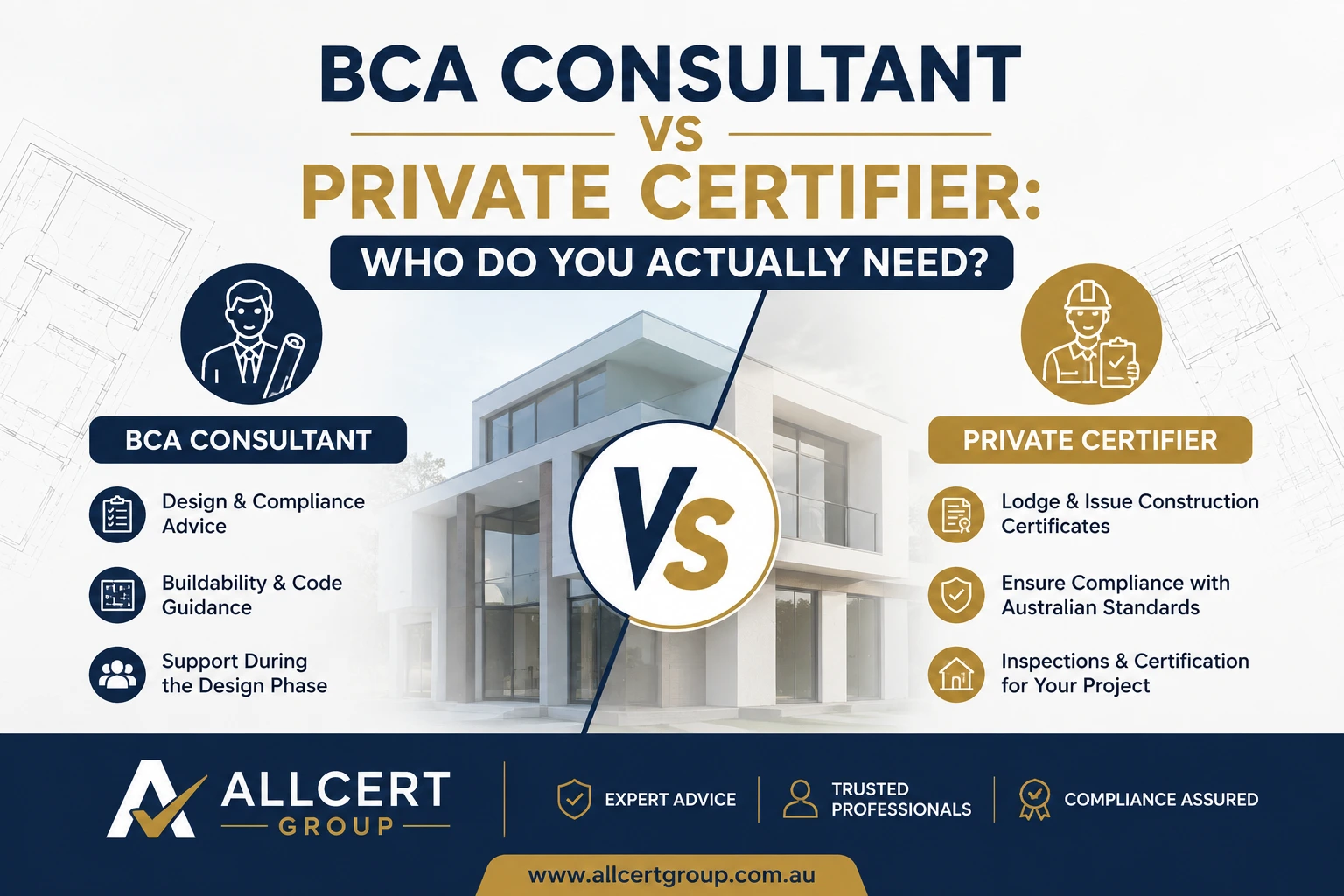 bca onsultant vs private certifier
